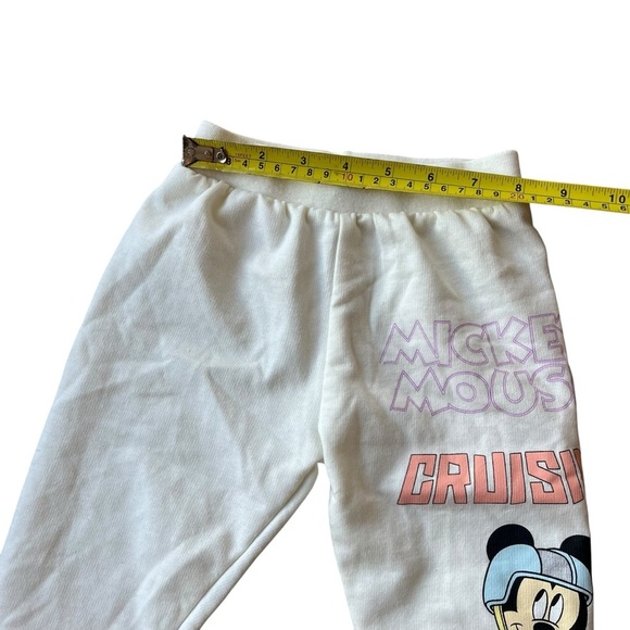 🌼 5/$25 Disney Baby Mickey Mouse Sweatpants 18M White Jogger Pants Toddler Boys - Picture 5 of 5